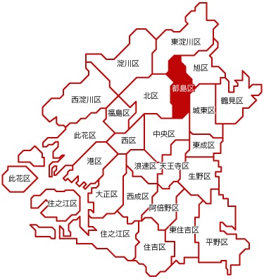 都島区マップ