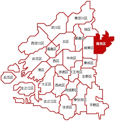 鶴見区マップ
