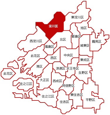 淀川区マップ